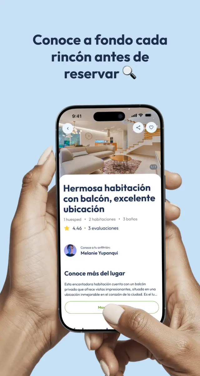 Hospédate — detalle del alojamiento