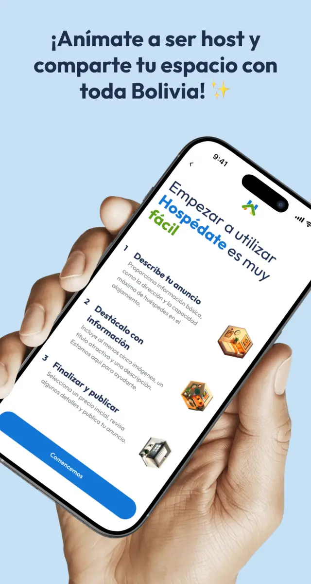 Hospédate — conviértete en anfitrión